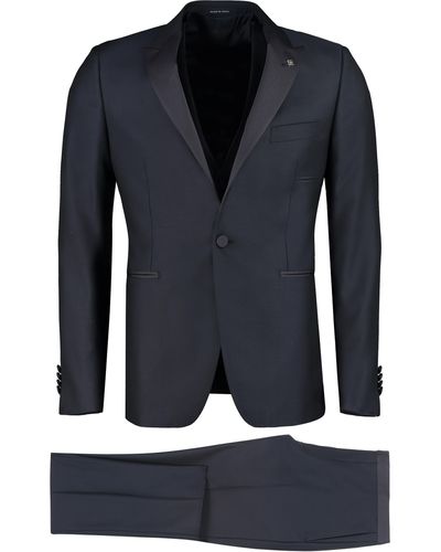Tagliatore Three-piece Wool Suit - Blue