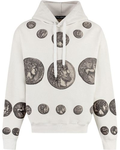 Dolce & Gabbana Felpa in jersey - Bianco