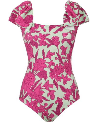 La DoubleJ Printed One-piece Swimsuit - Pink