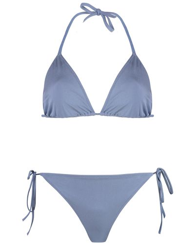 Lido Venti Triangle Bra Bikini - Blue