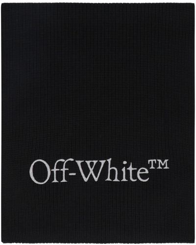 Off-White c/o Virgil Abloh Sciarpa in lana vergine - Nero