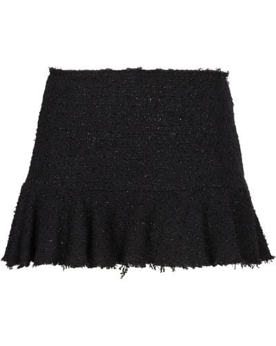 Blumarine Lurex Mini Skirt - Black