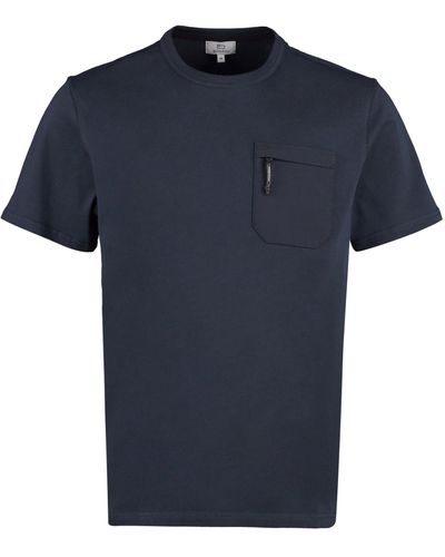 Woolrich Chest Pocket Cotton T-Shirt - Blue