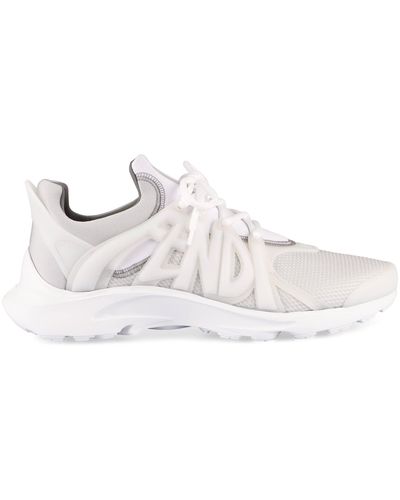 Fendi Tag Low-top Trainers - White