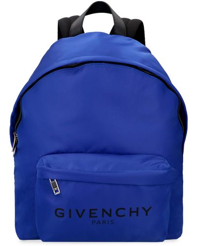Givenchy Logo Detail Nylon Backpack - Blue
