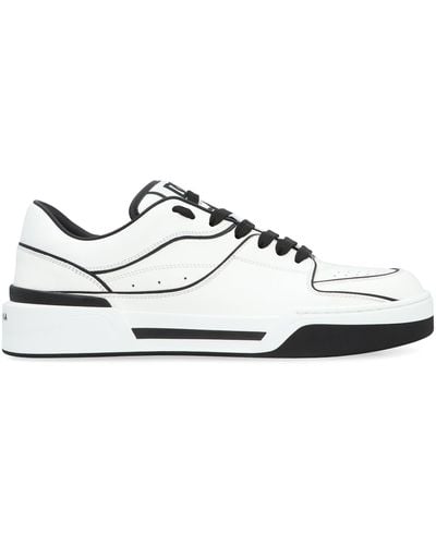 Dolce & Gabbana New Roma Leather Low-top Trainers - White