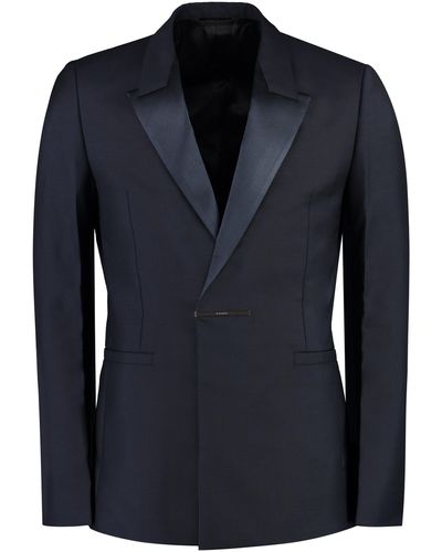 Givenchy Giacca monopetto in misto lana - Blu