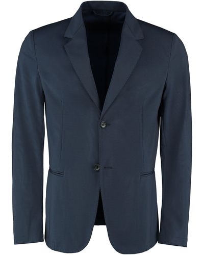 Hydrogen Single-breasted Two Button Jacket - Blue