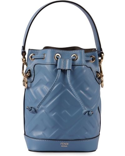 Fendi Mon Tresor Leather Mini Bag - Blue