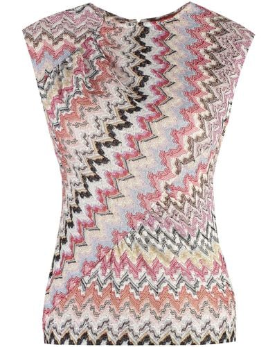 Missoni Knitted Lurex Top - Multicolour