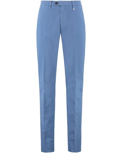 Canali Cotton Chino Trousers - Blue