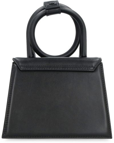 Jacquemus Borsa a mano Le Chiquito Noeud in pelle - Nero