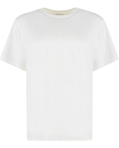 Vince T-shirt girocollo in cotone - Bianco
