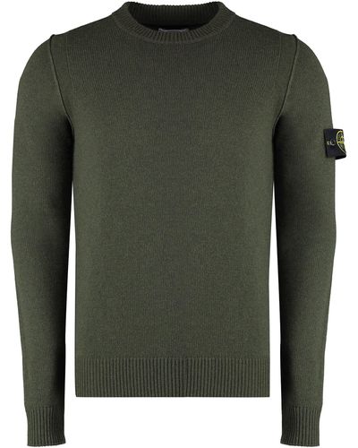 Stone Island Crew-neck Wool Jumper - Green