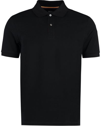 Paul Smith Polo in piquet di cotone - Nero