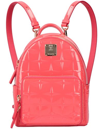 MCM Stark Small Backpack - Pink