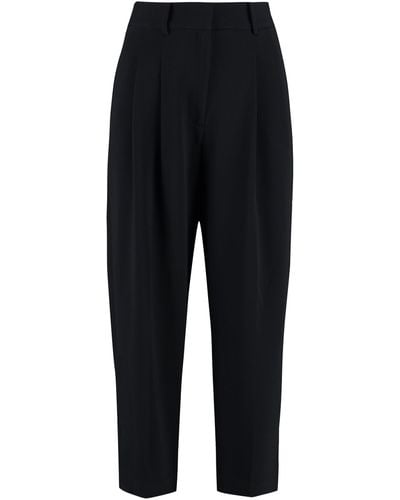 MICHAEL Michael Kors Pantaloni cropped a vita alta - Nero