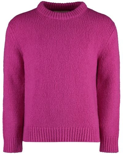 GANT Wool-blend Crew-neck Sweater - Pink