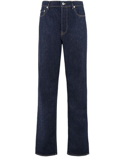 KENZO Jeans straight leg ASAGAO a 5 tasche - Blu
