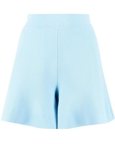 Stella McCartney Shorts in maglia - Blu