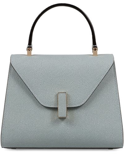 Valextra Iside Leather Mini Handbag - Grey