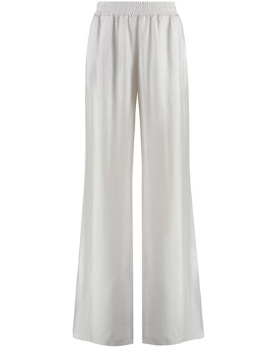 Fabiana Filippi Satin Trousers - White