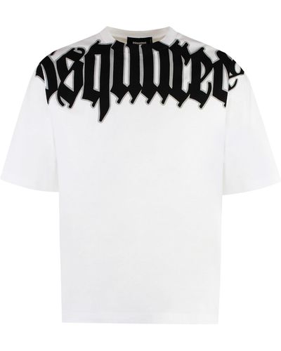 DSquared² T-shirt girocollo in cotone - Nero