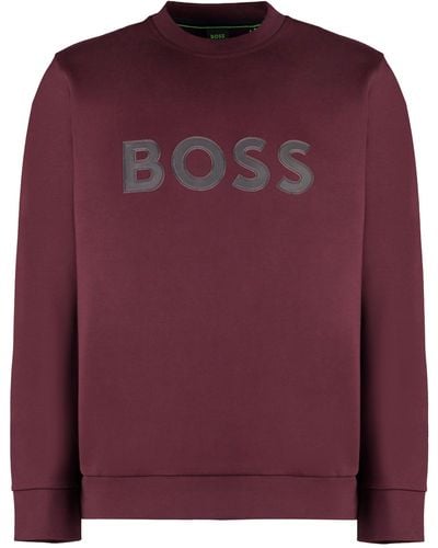 BOSS Logo Sweatshirt - Purple