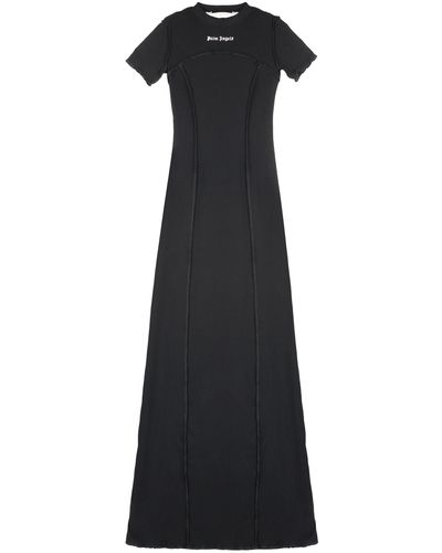 Palm Angels Ribbed Knit Dress - Black
