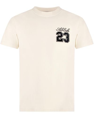 Off-White c/o Virgil Abloh Off- T-Shirt Girocollo Con Logo 23 - Neutro