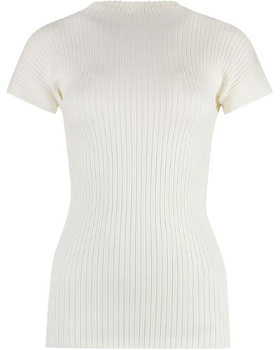 Fabiana Filippi Cotton Knit T-shirt - White
