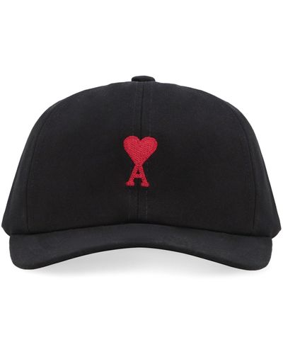 Ami Paris Logo Baseball Cap - Black