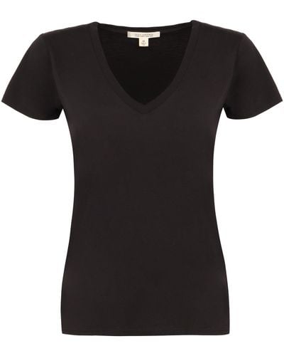 Nili Lotan Carol V-neck T-shirt - Black