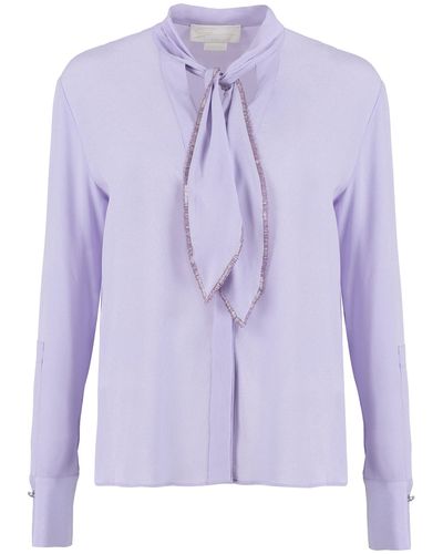 Genny Crêpe De Chine Shirt - Purple