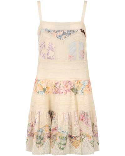 Zimmermann Halliday Cotton Mini-dress - Natural