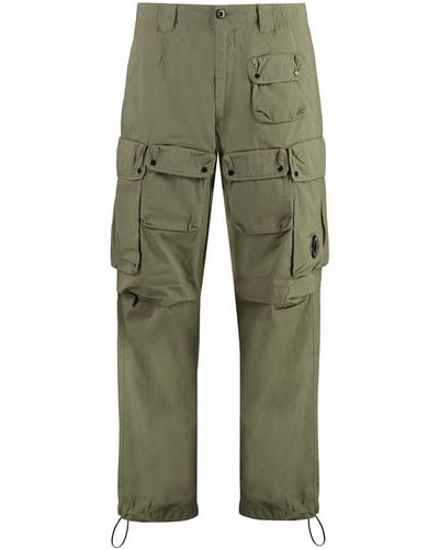 C.P. Company Multi-Pocket Cotton Pants - Green