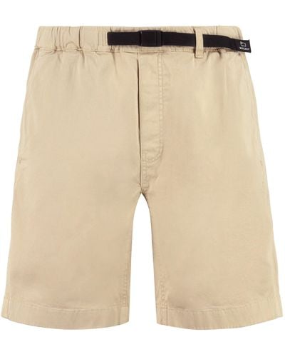 Woolrich Cotton Shorts - Natural