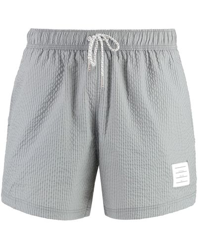 Thom Browne Nylon Swim Shorts - Gray