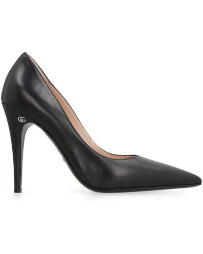 Gucci Leather Pointy-toe Court Shoes - Black