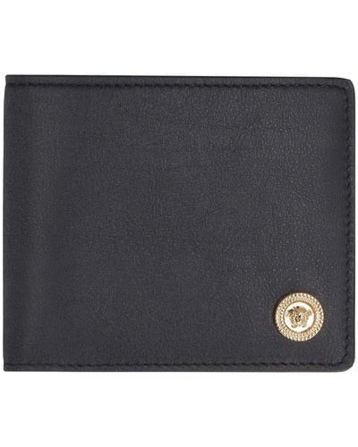Versace Black Wallets & Cardholder - Gray
