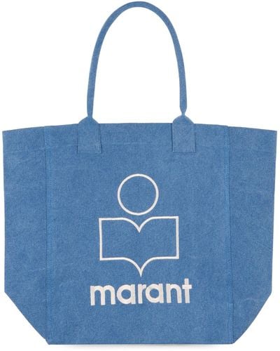 Isabel Marant Yenky Canvas Tote Bag - Blue