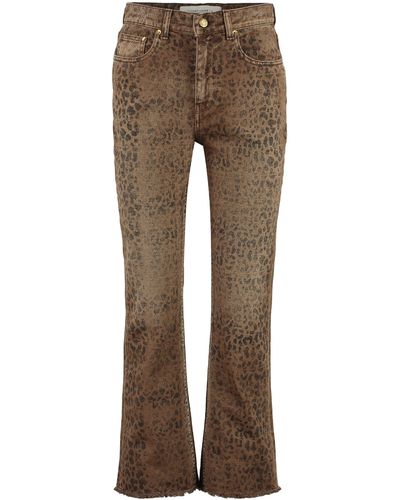 Golden Goose Cropped jeans svasati Deryn - Marrone