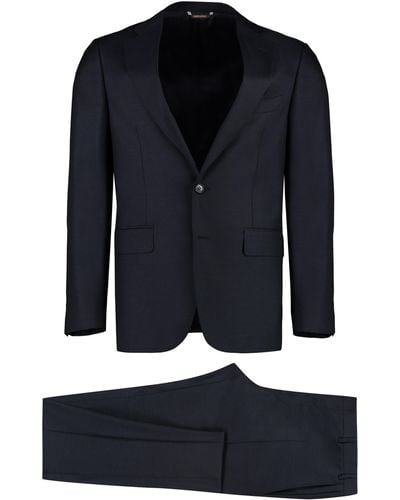 Canali Wool Two-pieces Suit - Black