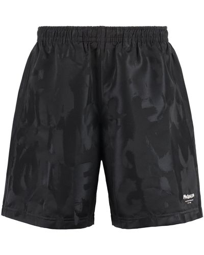 Alexander McQueen Shorts da mare in nylon - Grigio
