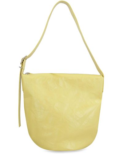 Jil Sander Leather Crossbody Bag - Yellow