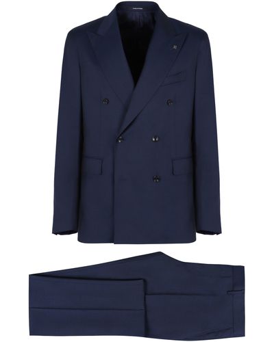Tagliatore Two-piece Wool Suit - Blue