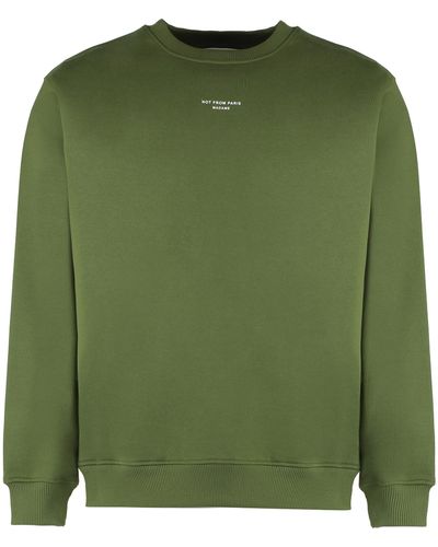 Drole de Monsieur Cotton Crew-neck Sweatshirt - Green