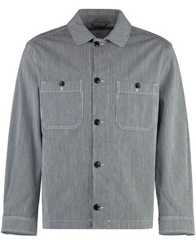 Woolrich Cotton Overshirt - Grey
