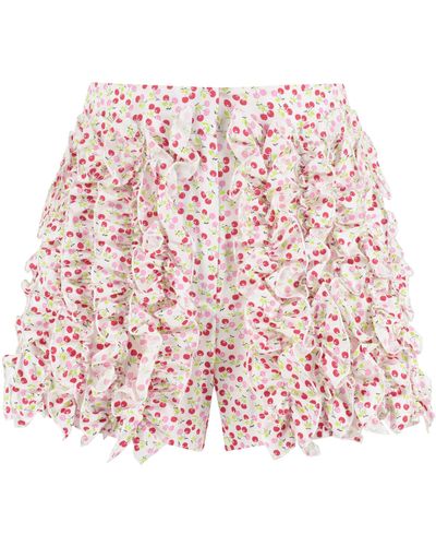 MSGM Shorts in cotone stampato - Rosa