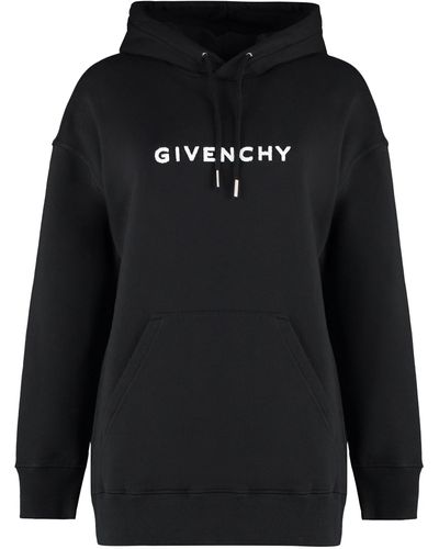 Givenchy Flocked Logo Hoodie Felpe Bianco/Nero